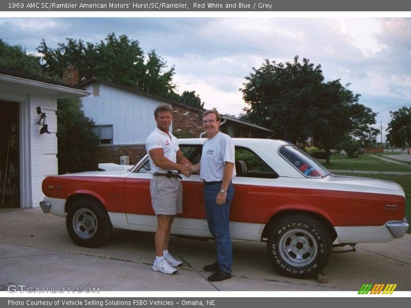 Red White and Blue / Grey 1969 AMC SC/Rambler American Motors' Hurst/SC/Rambler