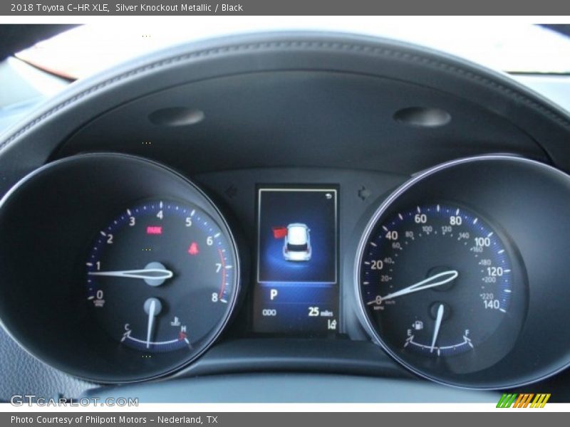 Silver Knockout Metallic / Black 2018 Toyota C-HR XLE