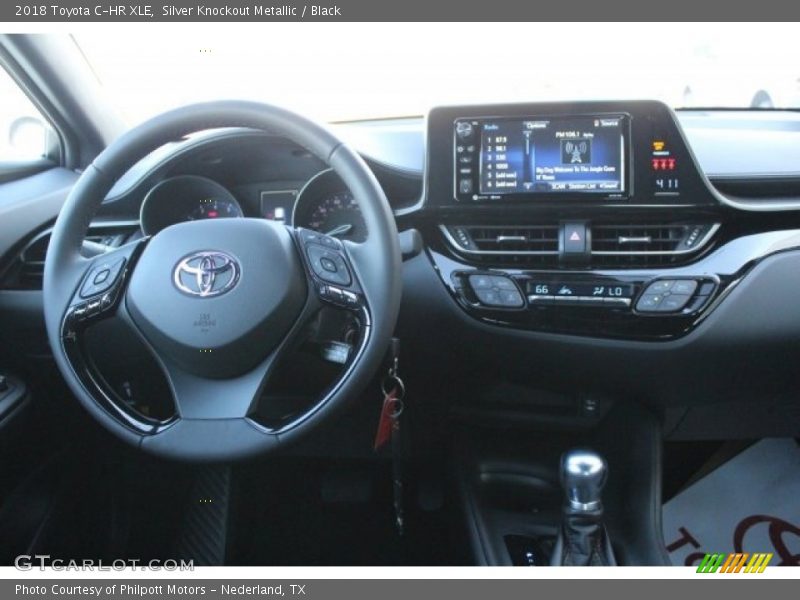 Silver Knockout Metallic / Black 2018 Toyota C-HR XLE