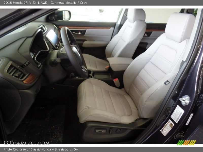 Gunmetal Metallic / Gray 2018 Honda CR-V EX-L AWD