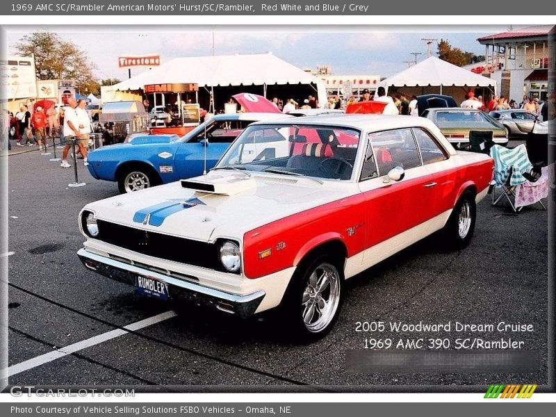 Red White and Blue / Grey 1969 AMC SC/Rambler American Motors' Hurst/SC/Rambler