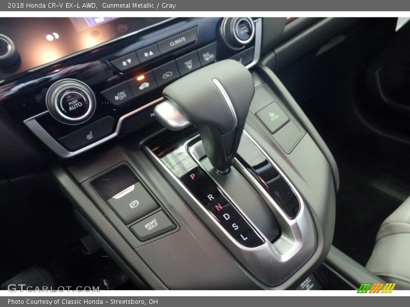 Gunmetal Metallic / Gray 2018 Honda CR-V EX-L AWD