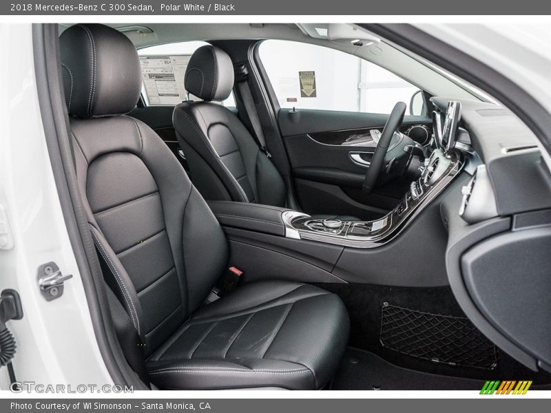 Polar White / Black 2018 Mercedes-Benz C 300 Sedan