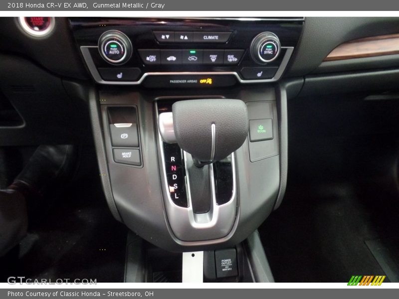 Gunmetal Metallic / Gray 2018 Honda CR-V EX AWD