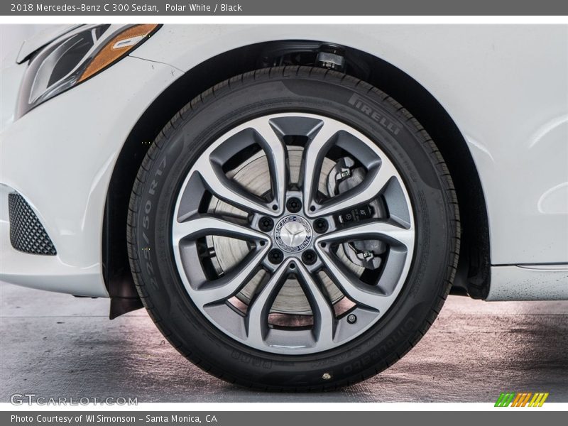 Polar White / Black 2018 Mercedes-Benz C 300 Sedan