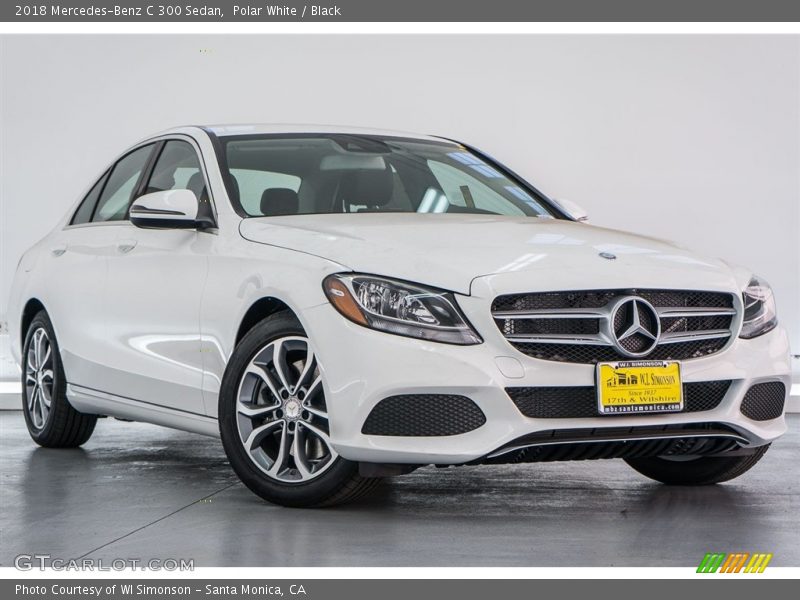 Polar White / Black 2018 Mercedes-Benz C 300 Sedan