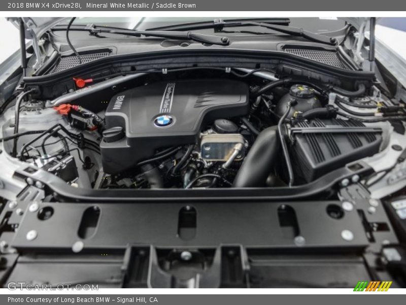 Mineral White Metallic / Saddle Brown 2018 BMW X4 xDrive28i