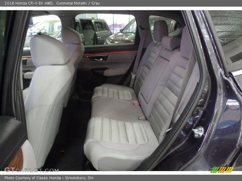 Gunmetal Metallic / Gray 2018 Honda CR-V EX AWD