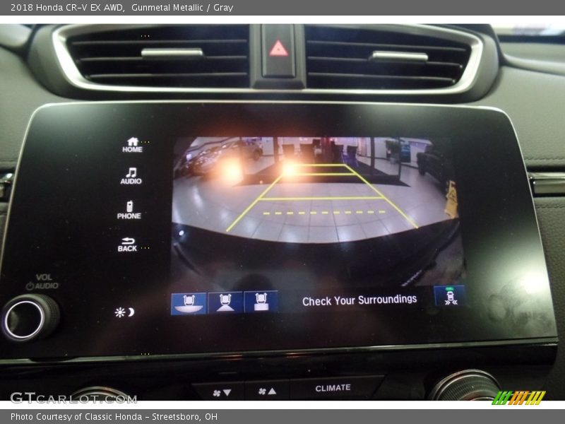 Gunmetal Metallic / Gray 2018 Honda CR-V EX AWD