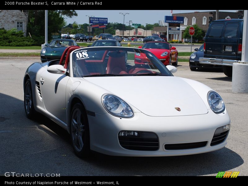 Carrara White / Carrera Red 2008 Porsche Boxster S