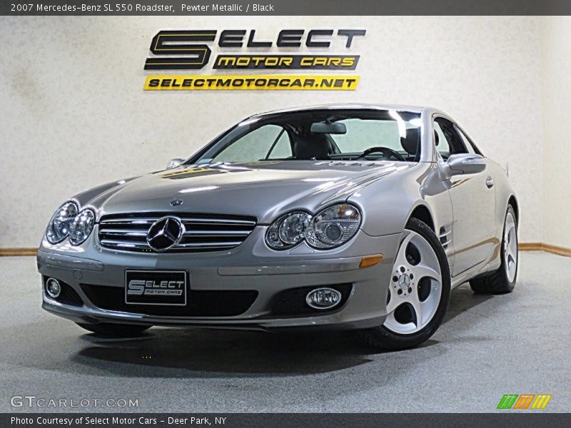 Pewter Metallic / Black 2007 Mercedes-Benz SL 550 Roadster