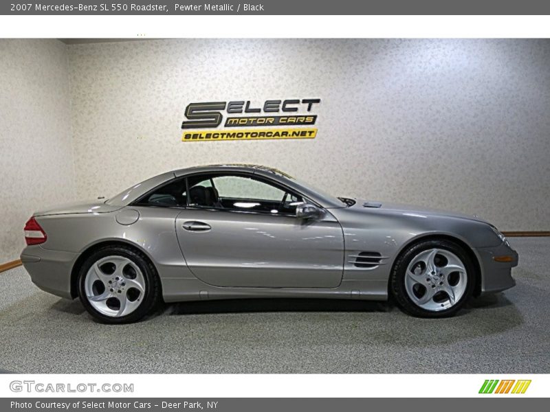 Pewter Metallic / Black 2007 Mercedes-Benz SL 550 Roadster