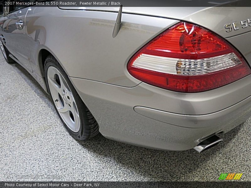 Pewter Metallic / Black 2007 Mercedes-Benz SL 550 Roadster