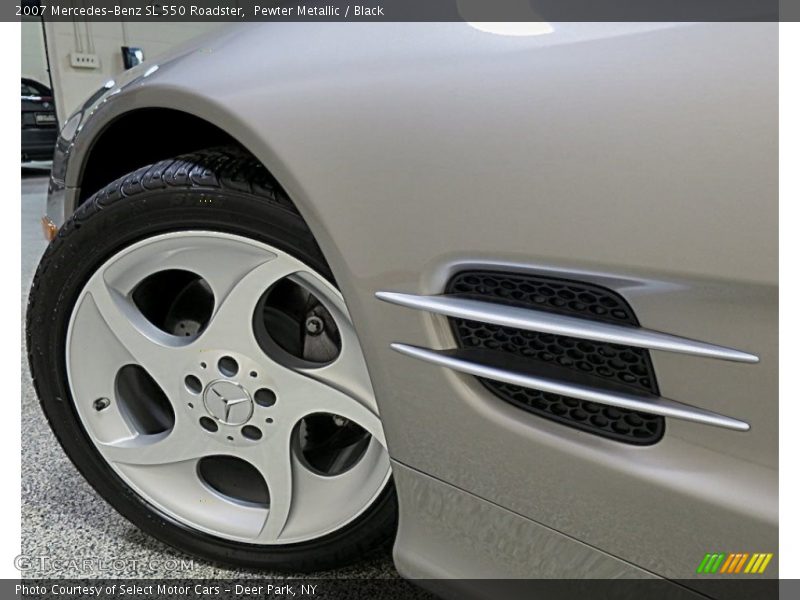 Pewter Metallic / Black 2007 Mercedes-Benz SL 550 Roadster