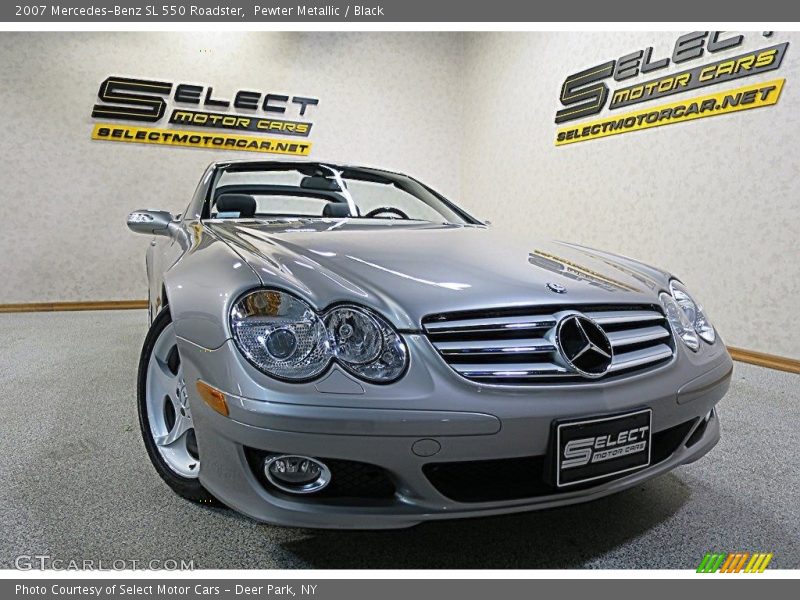 Pewter Metallic / Black 2007 Mercedes-Benz SL 550 Roadster