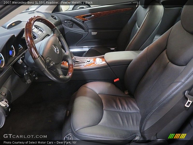 Pewter Metallic / Black 2007 Mercedes-Benz SL 550 Roadster