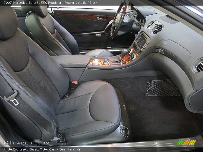 Pewter Metallic / Black 2007 Mercedes-Benz SL 550 Roadster