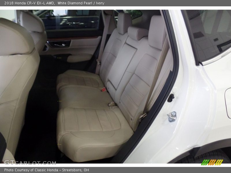 White Diamond Pearl / Ivory 2018 Honda CR-V EX-L AWD