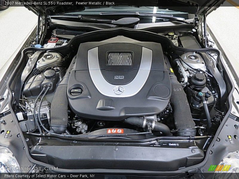Pewter Metallic / Black 2007 Mercedes-Benz SL 550 Roadster