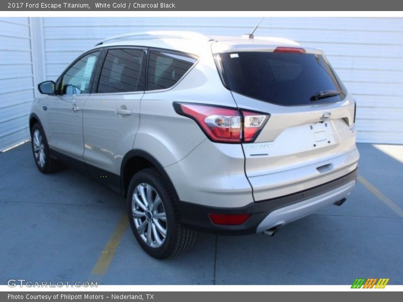 White Gold / Charcoal Black 2017 Ford Escape Titanium