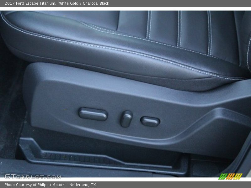 White Gold / Charcoal Black 2017 Ford Escape Titanium