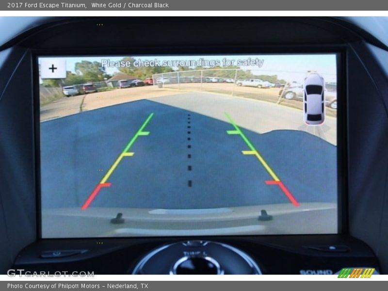 White Gold / Charcoal Black 2017 Ford Escape Titanium