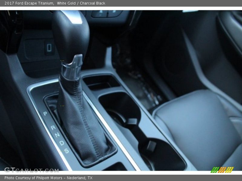 White Gold / Charcoal Black 2017 Ford Escape Titanium