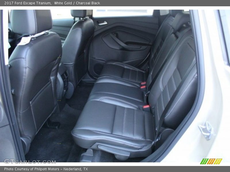 White Gold / Charcoal Black 2017 Ford Escape Titanium