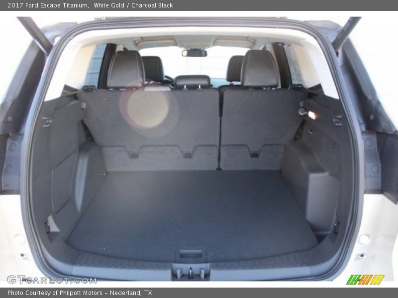 White Gold / Charcoal Black 2017 Ford Escape Titanium