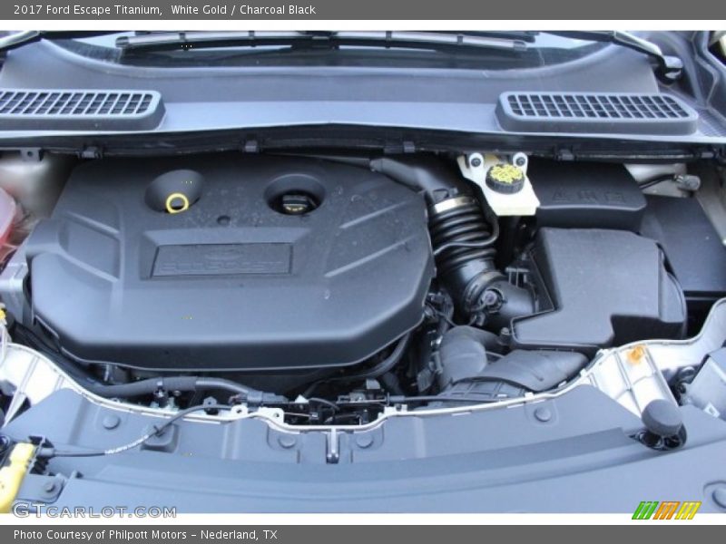 White Gold / Charcoal Black 2017 Ford Escape Titanium