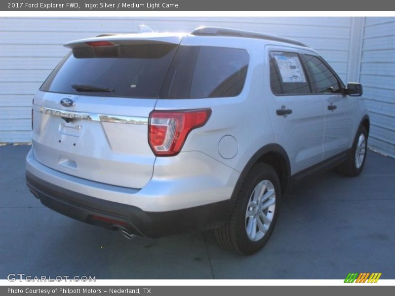 Ingot Silver / Medium Light Camel 2017 Ford Explorer FWD