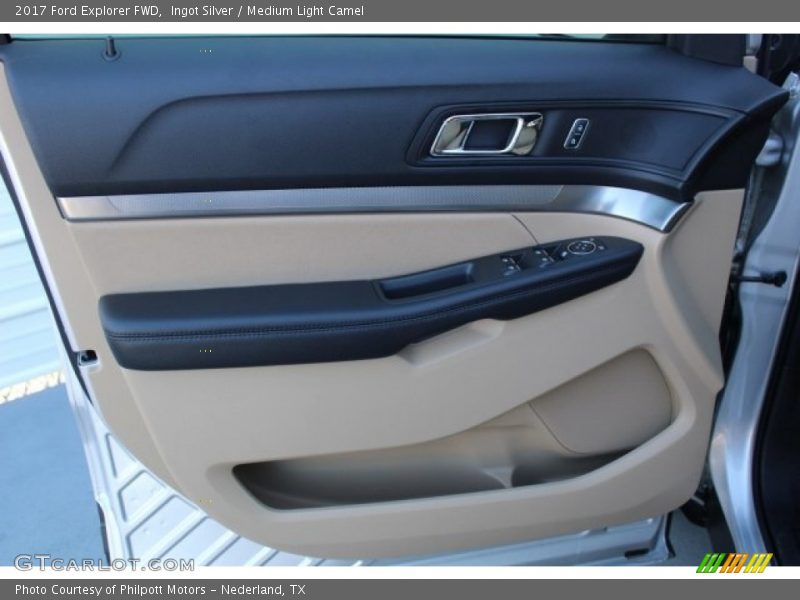 Ingot Silver / Medium Light Camel 2017 Ford Explorer FWD