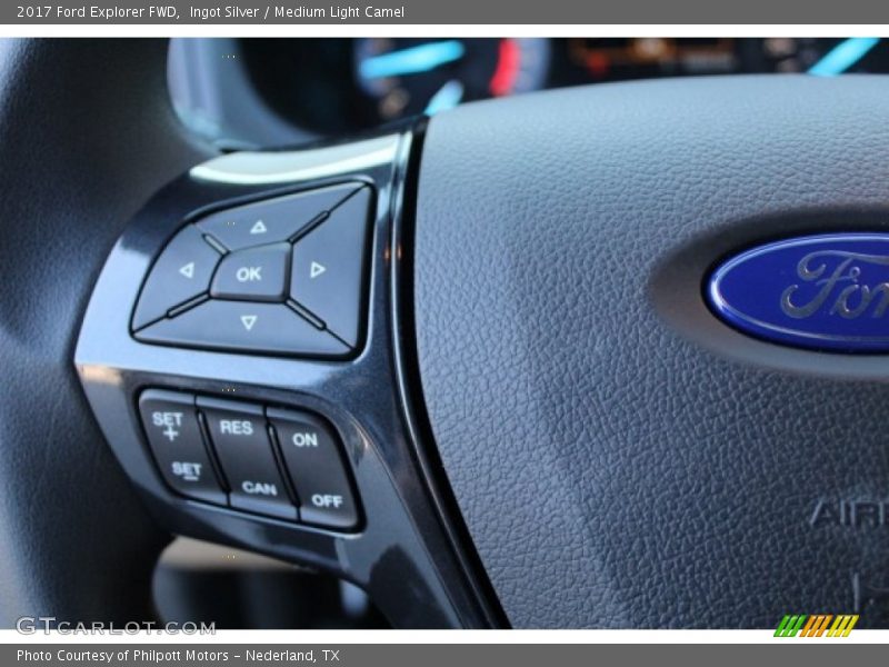 Ingot Silver / Medium Light Camel 2017 Ford Explorer FWD