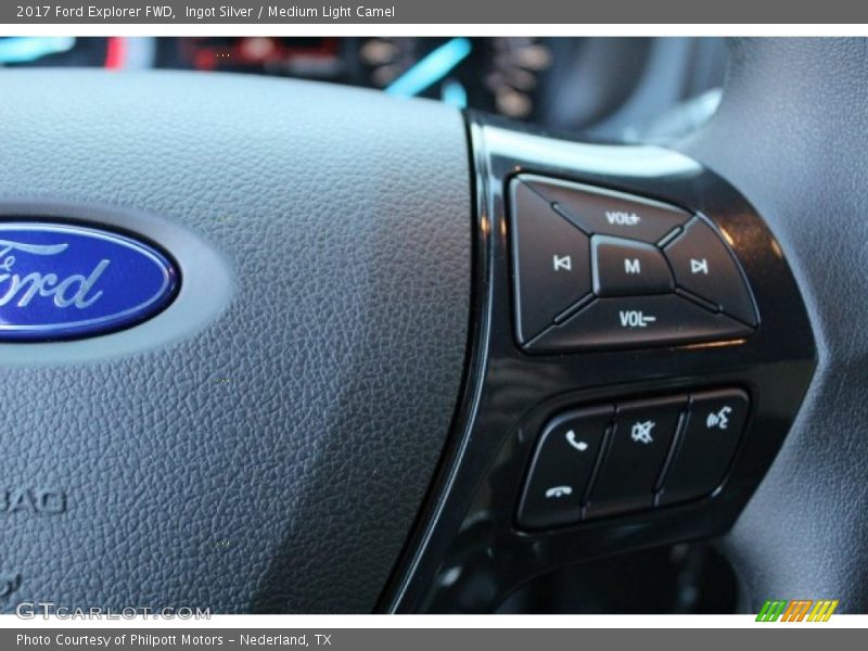 Ingot Silver / Medium Light Camel 2017 Ford Explorer FWD