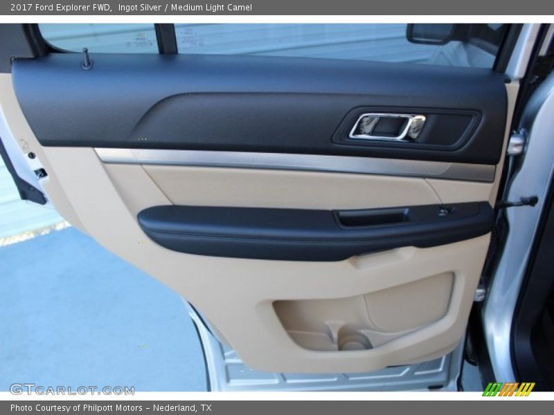 Ingot Silver / Medium Light Camel 2017 Ford Explorer FWD