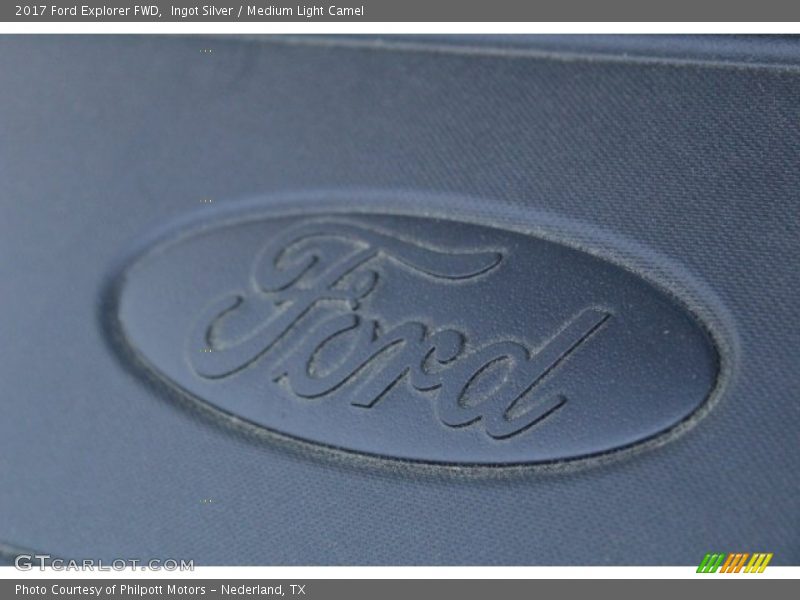 Ingot Silver / Medium Light Camel 2017 Ford Explorer FWD