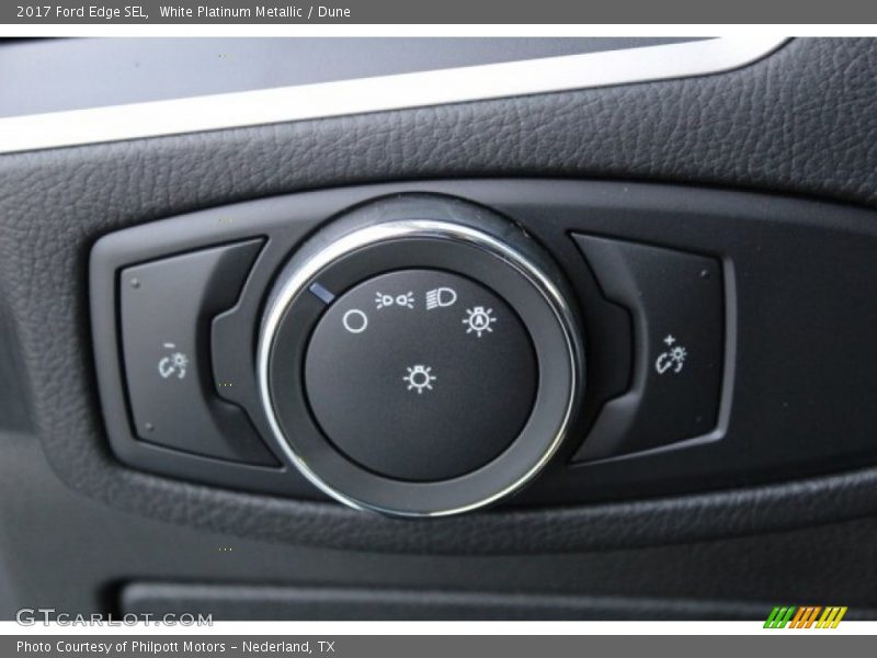 White Platinum Metallic / Dune 2017 Ford Edge SEL