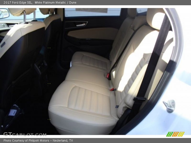 White Platinum Metallic / Dune 2017 Ford Edge SEL