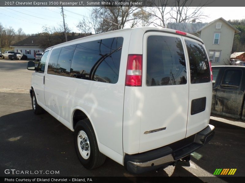 Summit White / Medium Pewter 2017 Chevrolet Express 3500 Passenger LT