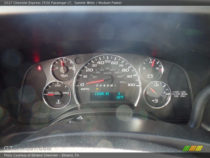 Summit White / Medium Pewter 2017 Chevrolet Express 3500 Passenger LT