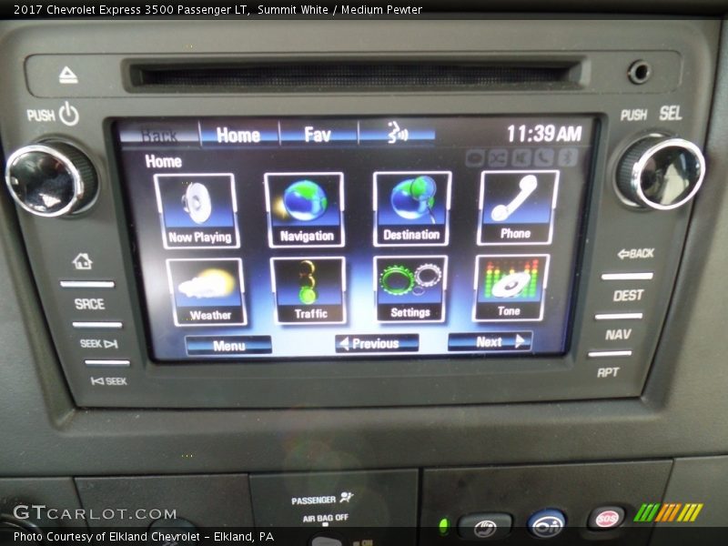 Summit White / Medium Pewter 2017 Chevrolet Express 3500 Passenger LT