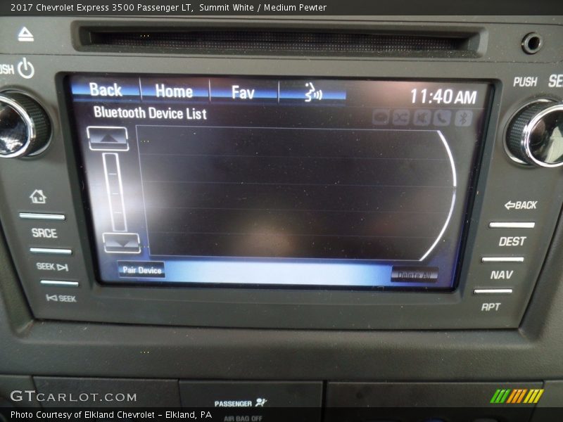 Summit White / Medium Pewter 2017 Chevrolet Express 3500 Passenger LT