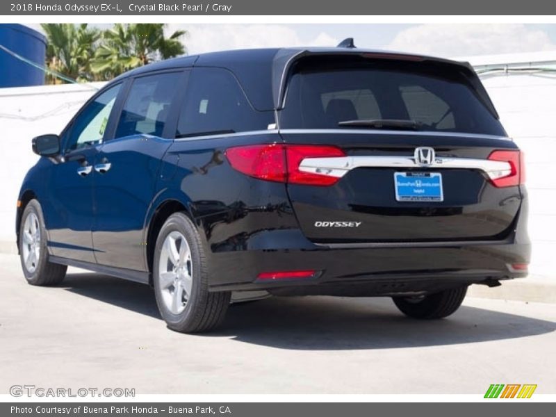 Crystal Black Pearl / Gray 2018 Honda Odyssey EX-L
