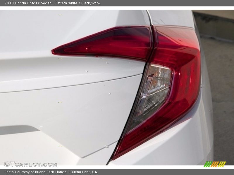 Taffeta White / Black/Ivory 2018 Honda Civic LX Sedan
