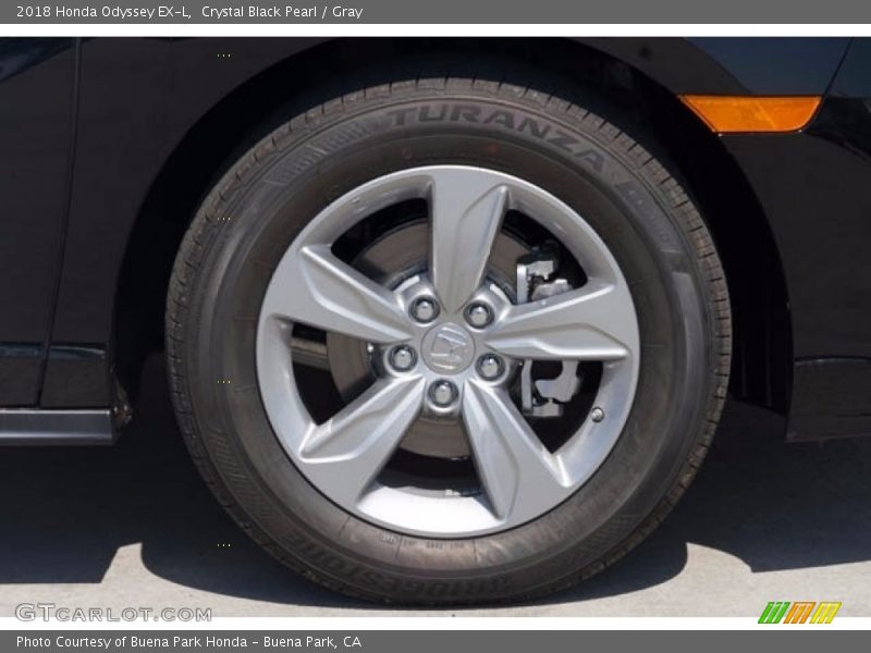 Crystal Black Pearl / Gray 2018 Honda Odyssey EX-L