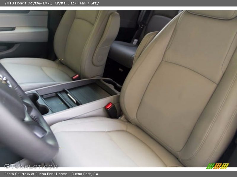 Crystal Black Pearl / Gray 2018 Honda Odyssey EX-L