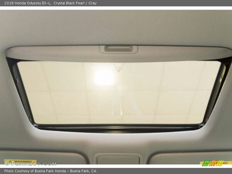 Crystal Black Pearl / Gray 2018 Honda Odyssey EX-L