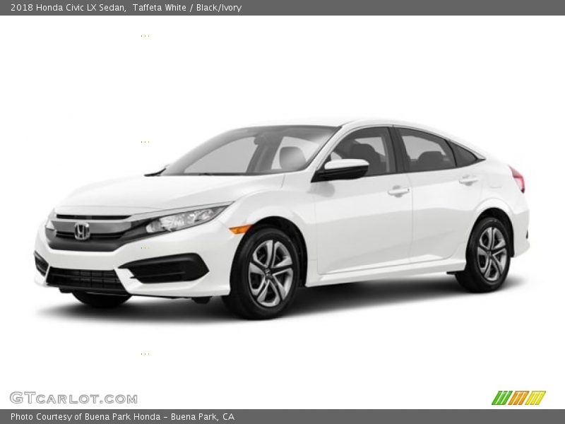 Taffeta White / Black/Ivory 2018 Honda Civic LX Sedan