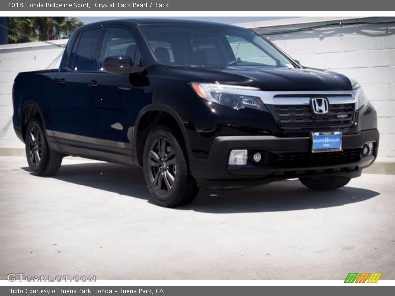 Crystal Black Pearl / Black 2018 Honda Ridgeline Sport
