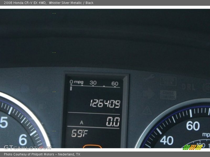Whistler Silver Metallic / Black 2008 Honda CR-V EX 4WD